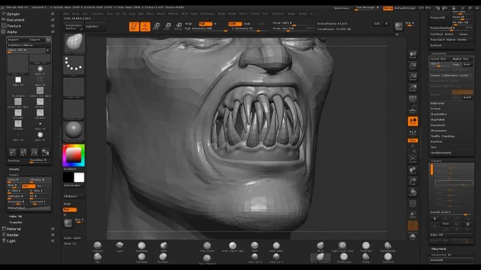 Скульптинг и моделирование вампира в Zbrush и 3ds Max