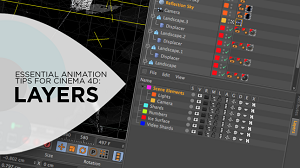 Советы по работе со слоями в Cinema 4D