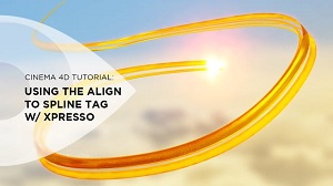 Используем тег Align to Spline с Xpresso в Cinema 4D