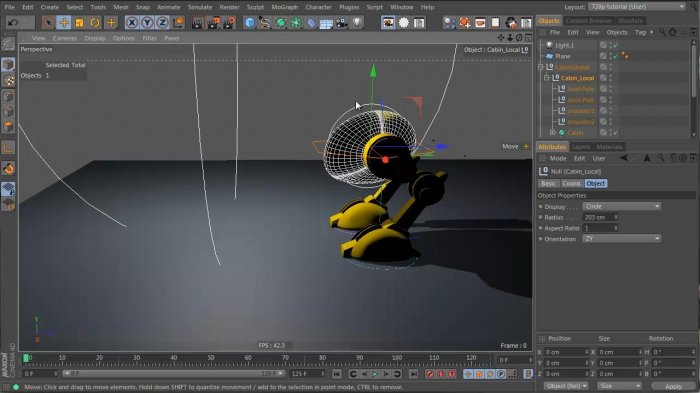 Моделинг и анимация двуногого робота в Cinema 4D