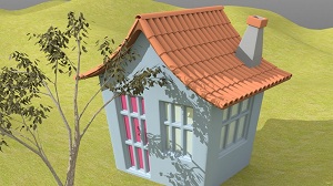 Моделирование мультяшного дома в Modo