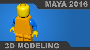 Моделирование фигуры лего в Maya