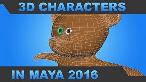 Моделирование мишки в Maya 2016