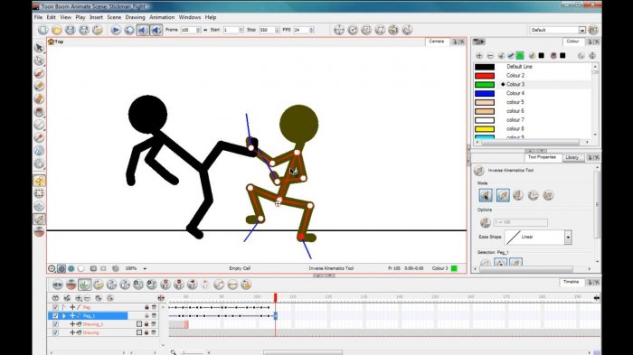 Анимация стикмена в Toon Boom Animate