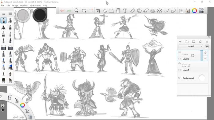 Советы по созданию эскизов персонажей в SketchBook Pro