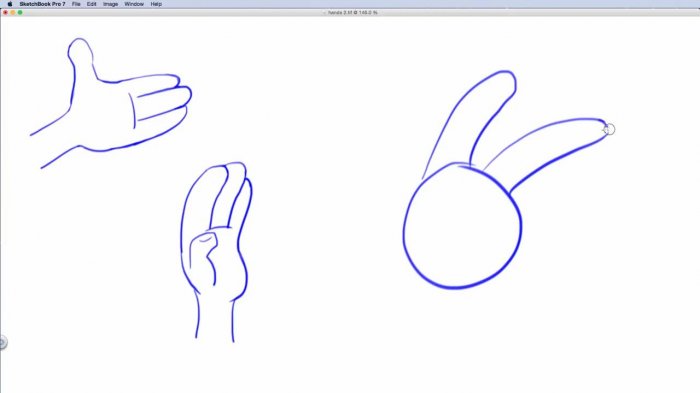 Как рисовать мультяшные руки?