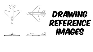 Подготовка референса самолета в Sketchbook Pro для моделирования
