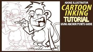 Отрисовка обезьяны в Illustrator