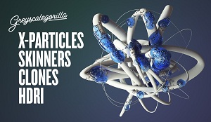 Рендер с X-Particles, Cloners и HDRI в Cinema 4D