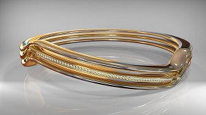 Моделирование золотого кольца с бриллиантами в Maya и Keyshot