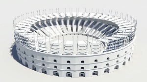 Моделирование гладиаторской арены в Maya