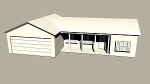 Моделирование базового лоу-поли дома в Maya