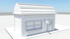 Создание простой модели дома в Maya