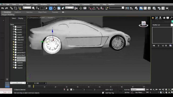 Моделирование автомобиля в 3ds Max