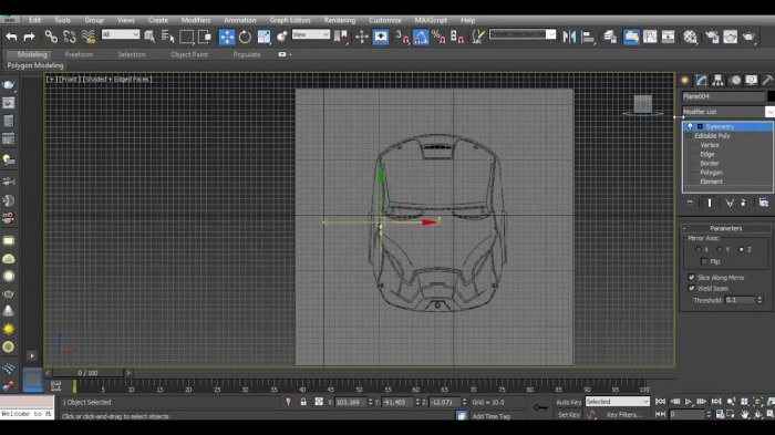 Моделирование шлема Железного человека в 3ds Max