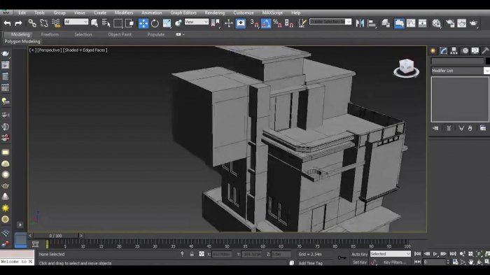 Моделирование дома в стиле модерн в 3ds Max