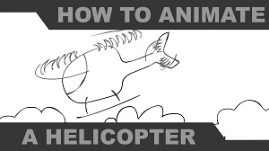 Анимация вертолета во Flash