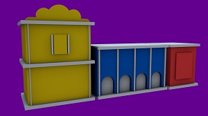 Моделирование низкополигональных зданий в Cinema 4D