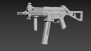 Моделирование пистолет-пулемета UMP 45 в 3ds Max