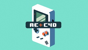 Мультяшная консоль Game Boy в Cinema 4D