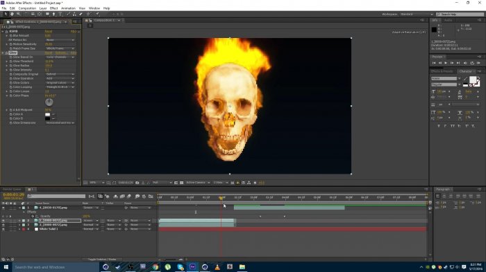 Огненный череп в Cinema 4D и After Effects
