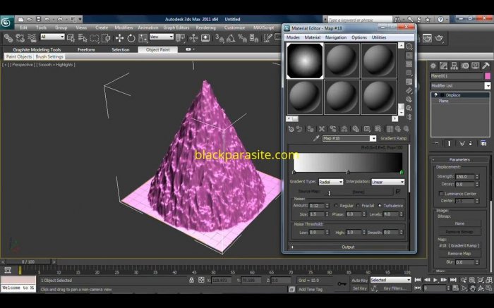 Моделирование и текстурирование горы в 3ds Max