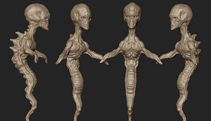 Скульптинг монстра в ZBrush