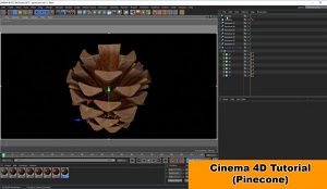 Моделирование шишки в Cinema 4D