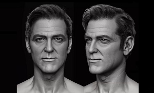 Скульптинг Джорджа Клуни в ZBrush