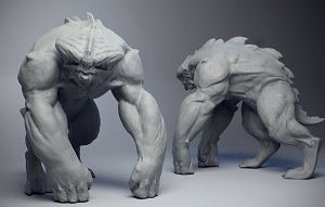 Скульптинг футуристичного монстра в ZBrush