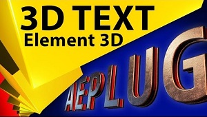 Анимация 3D текста в Element 3D в After Effects