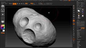Астероиды в Zbrush и Octane для Cinema 4D