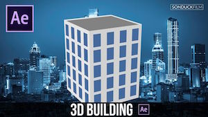 3D здание без плагинов в After Effects