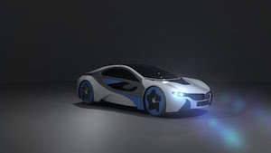 Моделирование BMW i8 в 3ds Max