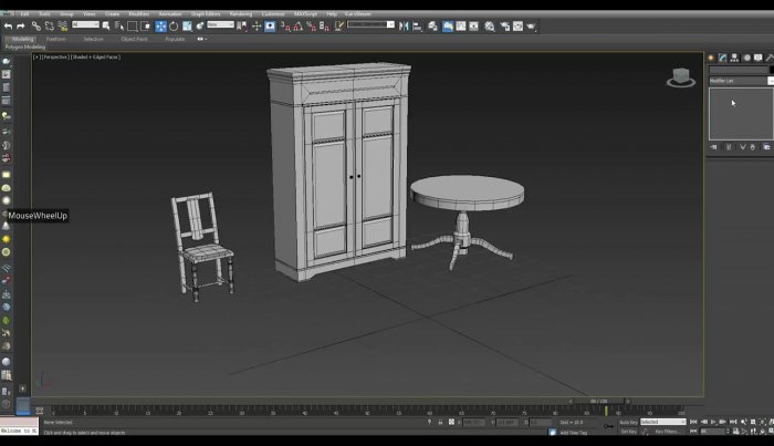 Моделирование мебели в 3ds max