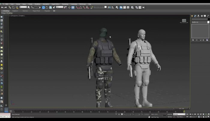Моделирование военной экипировки в 3ds Max и ZBrush