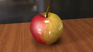 Реалистичное 3D яблоко в Cinema 4D
