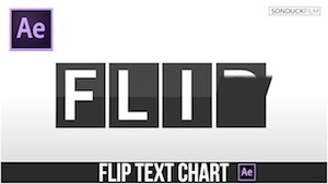 Переворачивающийся текст в After Effects