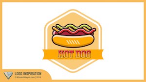 Логотип с хот-догом в Illustrator