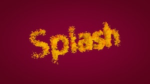 Создаем красивый текст в стиле всплеска Splash в Cinema 4D
