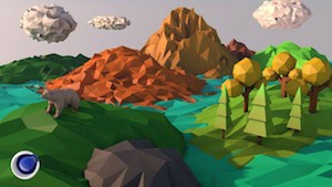 Low Poly Art в Cinema 4D