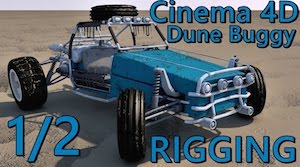 Риггинг багги в Cinema 4D