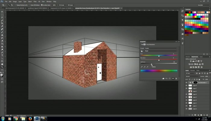 Визуализация реалистичного дома в Photoshop