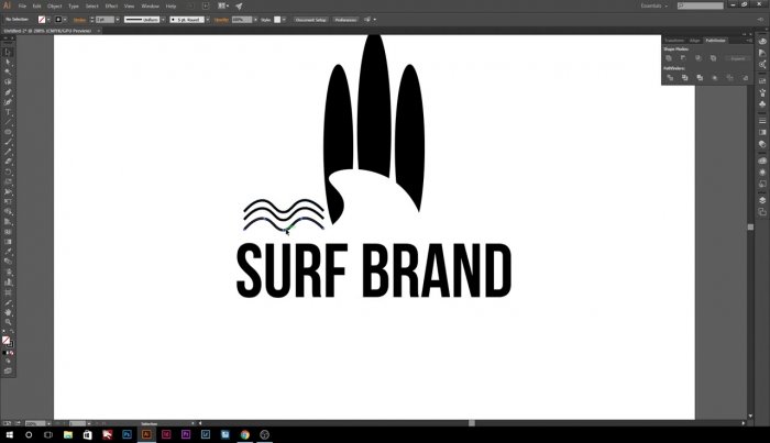 Винтажный логотип в Illustrator
