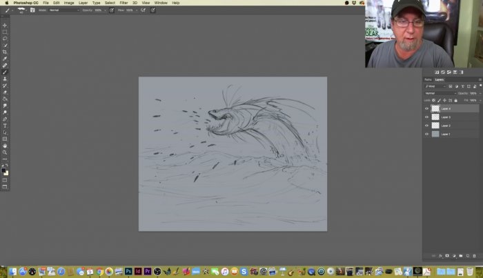 Рисуем морское чудовище в Photoshop