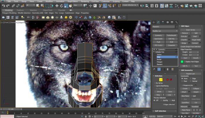 Моделирование волка в 3ds Max
