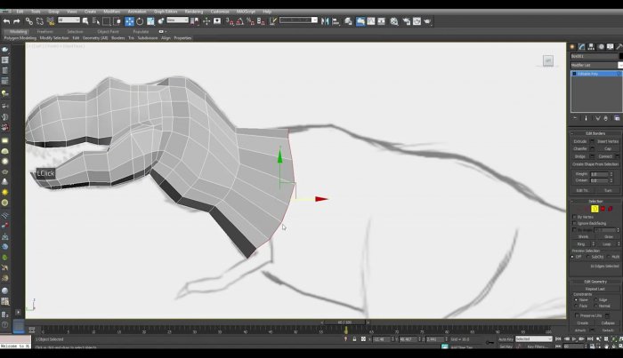Моделирование тираннозавра в 3ds Max