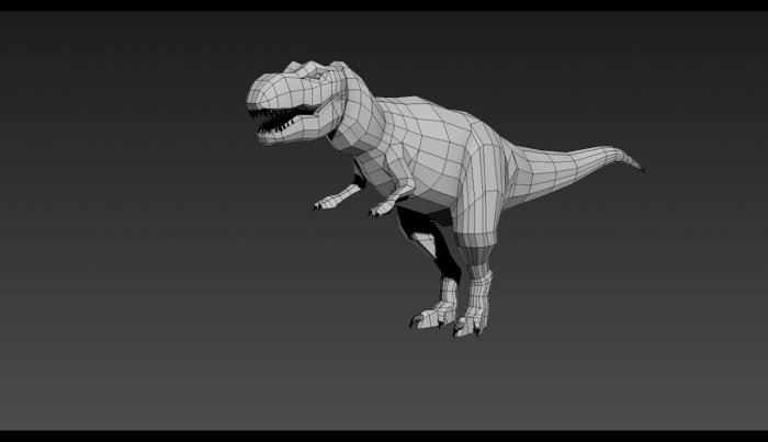 Моделирование тираннозавра в 3ds Max
