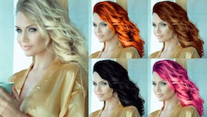 Как изменить цвет волос у блондинок в Photoshop?