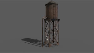 Текстурирование водонапорной башни в 3ds Max и Substance painter